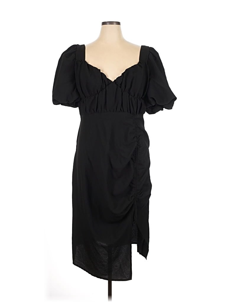 Pre-owned Prettylittlething Cocktail Dress In Black