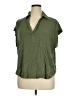Torrid Green Short Sleeve Blouse Size 1X Plus (1) - photo 1