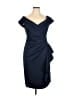 Xscape 100% Polyester Blue Cocktail Dress Size 16 - photo 1