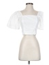 GB 100% Cotton White Short Sleeve Top Size XS - photo 1