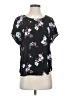 Banana Republic 100% Polyester Black Short Sleeve Blouse Size S - photo 1