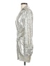 Zara Metallic Silver Cocktail Dress Size XS - photo 5