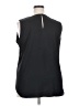 Ann Taylor 100% Polyester Black Sleeveless Blouse Size XXL - photo 2
