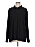 Primark Solid Black Long Sleeve Blouse Size L - photo 1