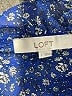 Ann Taylor LOFT 100% Polyester Blue Long Sleeve Blouse Size S - photo 7