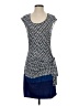 Max Studio Print Blue Casual Dress Size S - photo 1