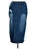 Shein Curve Blue Denim Skirt Size 14 Plus (1) - photo 1