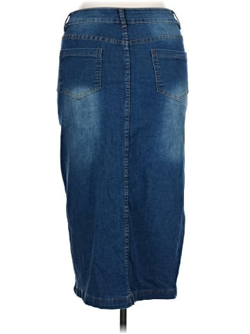 Shein Curve Denim Skirt (view 2)