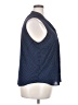 J.Crew Factory Store 100% Polyester Polka Dots Blue Sleeveless Blouse Size XXL - photo 4