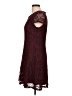 AB Studio 100% Polyester Burgundy Cocktail Dress Size L - photo 5