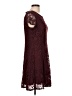 AB Studio 100% Polyester Burgundy Cocktail Dress Size L - photo 4