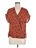 Max Studio 100% Polyester Red Short Sleeve T-Shirt Size M (estimated) - photo 1