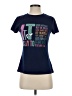 Shein Print Blue Short Sleeve T-Shirt Size S - photo 1
