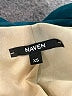 Naven 100% Silk Color Block Teal Silk Blazer Size XS - photo 6