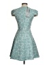 4.collective 100% Polyester Argyle Teal Cocktail Dress Size 0 - photo 2