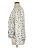 dalia 100% Polyester Animal Print Ivory Long Sleeve Blouse Size XL - photo 5