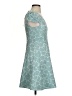 4.collective 100% Polyester Argyle Teal Cocktail Dress Size 0 - photo 4