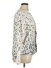 dalia 100% Polyester Animal Print Ivory Long Sleeve Blouse Size XL - photo 4