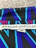 Amanda Uprichard Chevron-herringbone Blue 3/4 Sleeve Blouse Size S - photo 7