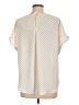 Maurices 100% Polyester Polka Dots Ivory Short Sleeve Blouse Size L - photo 2