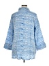 MULTIPLES Blue 3/4 Sleeve Button-Down Shirt Size 0X - photo 2