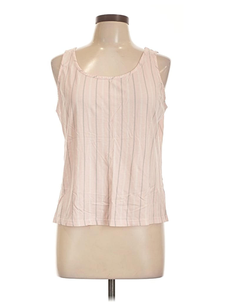 Pre-owned Kim Rogers Tank Top Pink Halter Neckline Tops