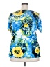 Elementz Blue Short Sleeve Blouse Size 2X - photo 2