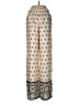 H&M 100% Polyester Print Ivory Gold Casual Pants Size 8 - photo 2