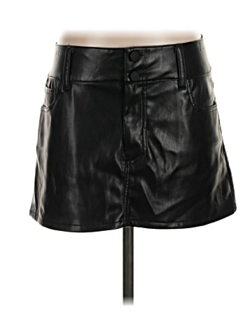 Alice + Olivia Faux Leather Skirt (view 1)