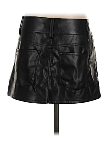 Alice + Olivia Faux Leather Skirt (view 2)