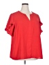 Cato 100% Polyester Red Short Sleeve Blouse Size 18 - 20 - photo 1
