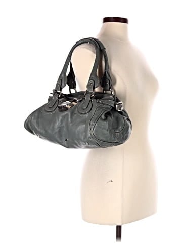 Chloé Pebbled Leather Paddington Medium Satchel Bag (view 2)