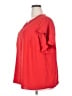 Cato 100% Polyester Red Short Sleeve Blouse Size 18 - 20 - photo 5