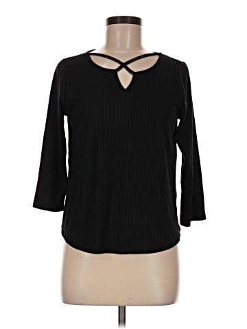 Green Envelope 3/4 Sleeve Top (view 1)