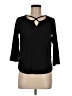 Green Envelope Black 3/4 Sleeve Top Size M - photo 1