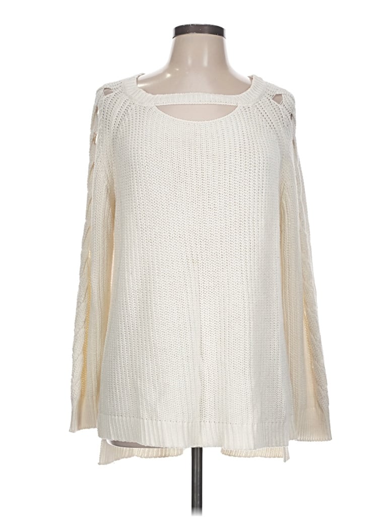 Pre-owned Altar'd State Pullover Sweater In Ivory