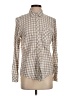 Rails Checkered-gingham Tan Long Sleeve Button-Down Shirt Size S - photo 1