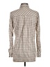 Rails Checkered-gingham Tan Long Sleeve Button-Down Shirt Size S - photo 2