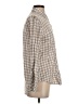 Rails Checkered-gingham Tan Long Sleeve Button-Down Shirt Size S - photo 4