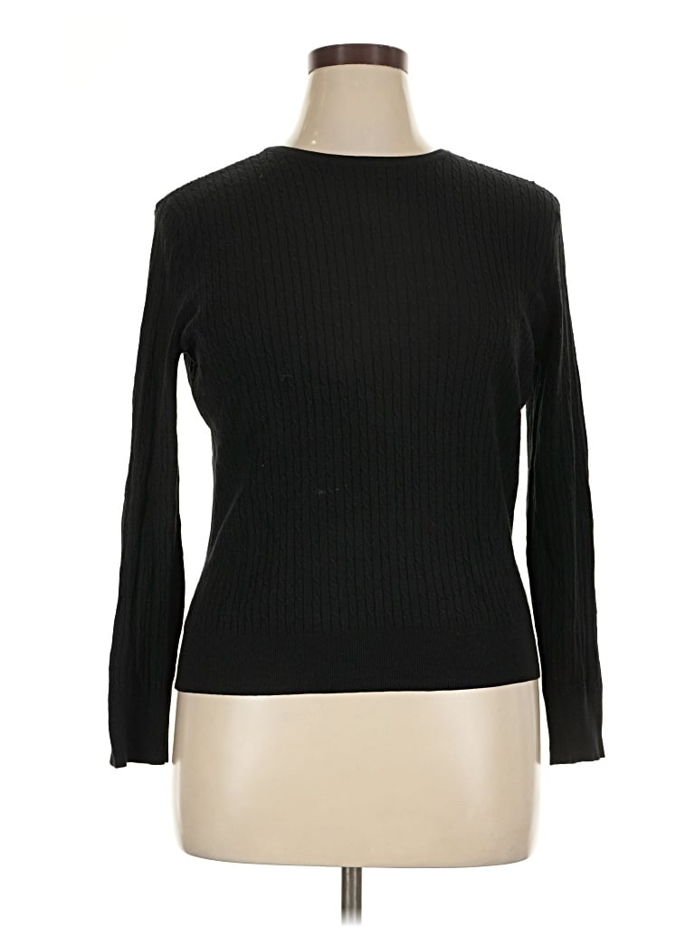 Pre-owned Covington Pullover Sweater In Black