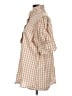 Unbranded Checkered-gingham Tan Short Sleeve Button-Down Shirt Size L - photo 5