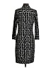 Donna Morgan Graphic Black Casual Dress Size 0 - photo 2