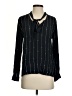 Rails 100% Rayon Stars Blue Black Long Sleeve Blouse Size XS - photo 1