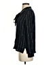 Rails 100% Rayon Stars Blue Black Long Sleeve Blouse Size XS - photo 5