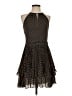 Ann Taylor 100% Polyester Polka Dots Black Cocktail Dress Size 2 Petite - photo 1
