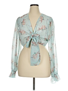 Shein Curve Long Sleeve Blouse