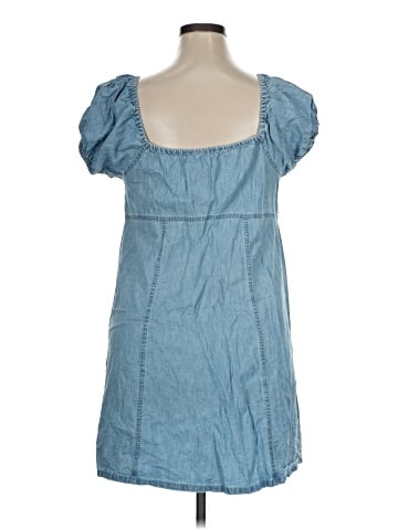 Madewell Denim Margie Mini Dress in Bevy Wash (view 2)