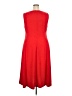 Halston Solid Red Cocktail Dress Size 18 - photo 2