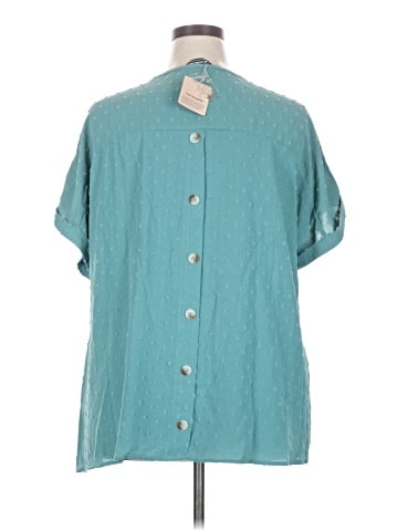 BLOOMCHIC Short Sleeve Blouse (view 2)