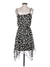 No Boundaries 100% Polyester Floral Black Casual Dress Size S - photo 2